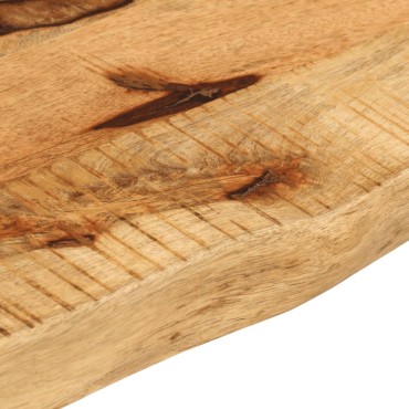 vidaXL Επιφάνεια Τραπεζιού 90x40x2,5cm Live Edge Μασίφ Ξύλο Μάνγκο 1 τεμ.