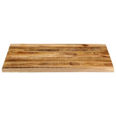 vidaXL Επιφάνεια Τραπεζιού 100x80x2,5cm Live Edge Μασίφ Ξύλο Μάνγκο 1 τεμ.