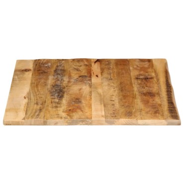 vidaXL Επιφάνεια Τραπεζιού 100x80x2,5cm Live Edge Μασίφ Ξύλο Μάνγκο 1 τεμ.