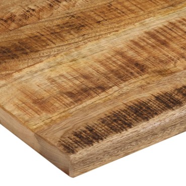 vidaXL Επιφάνεια Τραπεζιού 100x80x2,5cm Live Edge Μασίφ Ξύλο Μάνγκο 1 τεμ.