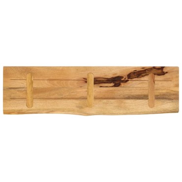 vidaXL Επιφάνεια Τραπεζιού 120x40x3,8cm Live Edge Μασίφ Ξύλο Μάνγκο 1 τεμ.