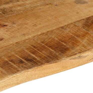 vidaXL Επιφάνεια Τραπεζιού 70x60x3,8cm Live Edge Μασίφ Ξύλο Μάνγκο 1 τεμ.