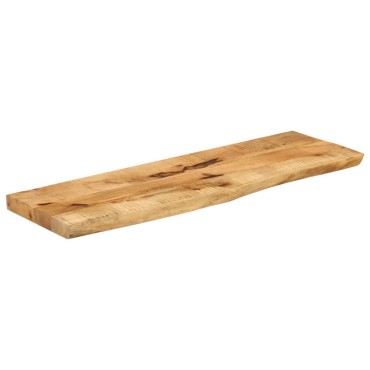 vidaXL Επιφάνεια Τραπεζιού 100x20x2,5cm Live Edge Μασίφ Ξύλο Μάνγκο 1 τεμ.