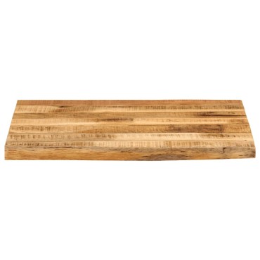 vidaXL Επιφάνεια Τραπεζιού 80x80x2,5cm Live Edge Μασίφ Ξύλο Μάνγκο 1 τεμ.