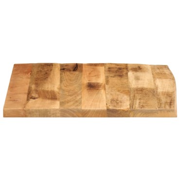 vidaXL Επιφάνεια Τραπεζιού 80x80x2,5cm Live Edge Μασίφ Ξύλο Μάνγκο 1 τεμ.