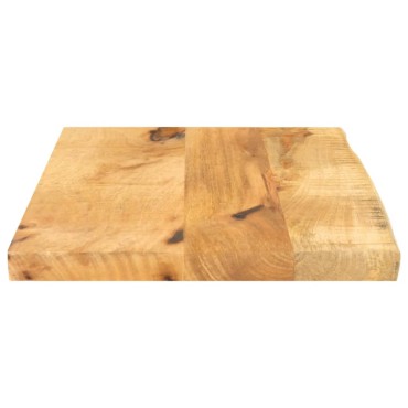 vidaXL Επιφάνεια Τραπεζιού 50x40x2,5cm Live Edge Μασίφ Ξύλο Μάνγκο 1 τεμ.