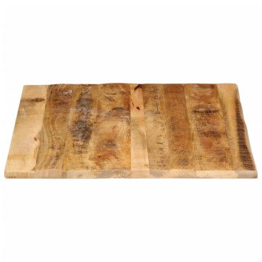 vidaXL Επιφάνεια Τραπεζιού 90x80x3,8cm Live Edge Μασίφ Ξύλο Μάνγκο 1 τεμ.