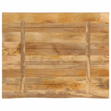 vidaXL Επιφάνεια Τραπεζιού 90x80x2,5cm Live Edge Μασίφ Ξύλο Μάνγκο 1 τεμ.