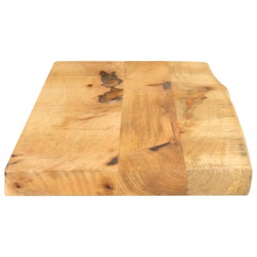 vidaXL Επιφάνεια Τραπεζιού 90x30x2,5cm Live Edge Μασίφ Ξύλο Μάνγκο 1 τεμ.