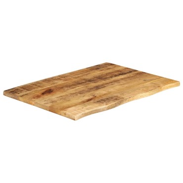 vidaXL Επιφάνεια Τραπεζιού 80x60x2,5cm Live Edge Μασίφ Ξύλο Μάνγκο 1 τεμ.