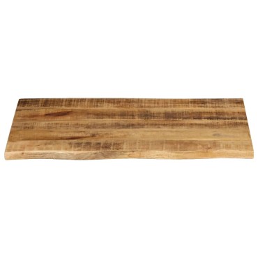 vidaXL Επιφάνεια Τραπεζιού 80x60x2,5cm Live Edge Μασίφ Ξύλο Μάνγκο 1 τεμ.