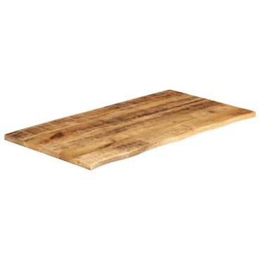 vidaXL Επιφάνεια Τραπεζιού 110x60x2,5cm Live Edge Μασίφ Ξύλο Μάνγκο 1 τεμ.