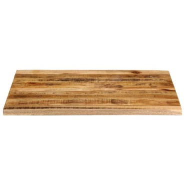 vidaXL Επιφάνεια Τραπεζιού 110x80x2,5cm Live Edge Μασίφ Ξύλο Μάνγκο 1 τεμ.