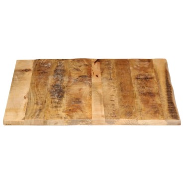 vidaXL Επιφάνεια Τραπεζιού 110x80x2,5cm Live Edge Μασίφ Ξύλο Μάνγκο 1 τεμ.