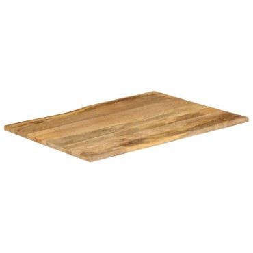 vidaXL Επιφάνεια Τραπεζιού 100x80x3,8cm Live Edge Μασίφ Ξύλο Μάνγκο 1 τεμ.