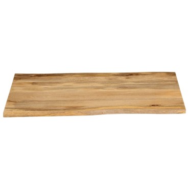 vidaXL Επιφάνεια Τραπεζιού 100x80x3,8cm Live Edge Μασίφ Ξύλο Μάνγκο 1 τεμ.