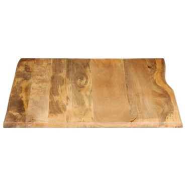 vidaXL Επιφάνεια Τραπεζιού 100x80x3,8cm Live Edge Μασίφ Ξύλο Μάνγκο 1 τεμ.