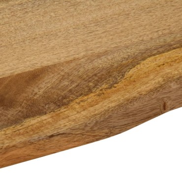 vidaXL Επιφάνεια Τραπεζιού 100x80x3,8cm Live Edge Μασίφ Ξύλο Μάνγκο 1 τεμ.