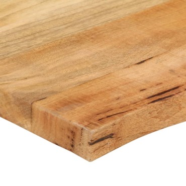 vidaXL Επιφάνεια Τραπεζιού 90x60x2,5cm Live Edge Μασίφ Ξύλο Μάνγκο 1 τεμ.