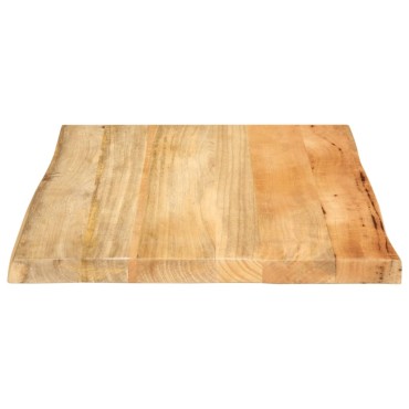 vidaXL Επιφάνεια Τραπεζιού 80x80x2,5cm Live Edge Μασίφ Ξύλο Μάνγκο 1 τεμ.