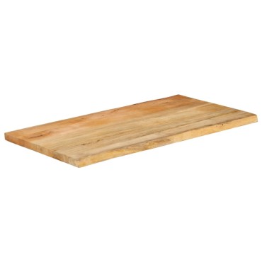 vidaXL Επιφάνεια Τραπεζιού 120x60x2,5cm Live Edge Μασίφ Ξύλο Μάνγκο 1 τεμ.