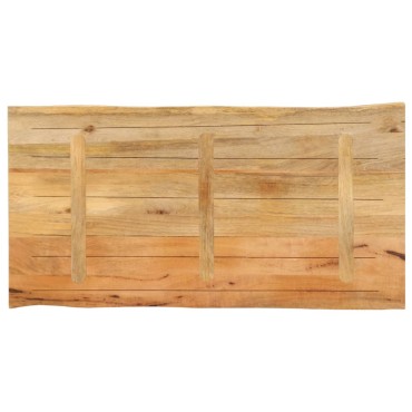 vidaXL Επιφάνεια Τραπεζιού 120x60x2,5cm Live Edge Μασίφ Ξύλο Μάνγκο 1 τεμ.