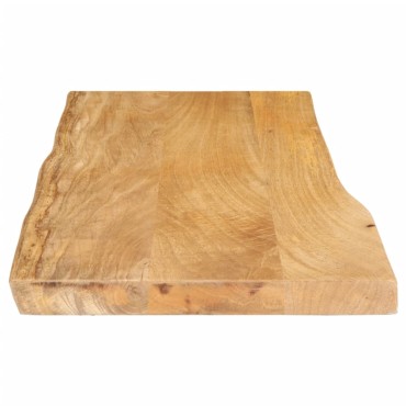 vidaXL Επιφάνεια Τραπεζιού 90x40x3,8cm Live Edge Μασίφ Ξύλο Μάνγκο 1 τεμ.