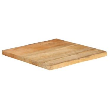 vidaXL Επιφάνεια Τραπεζιού 60x60x3,8cm Live Edge Μασίφ Ξύλο Μάνγκο 1 τεμ.