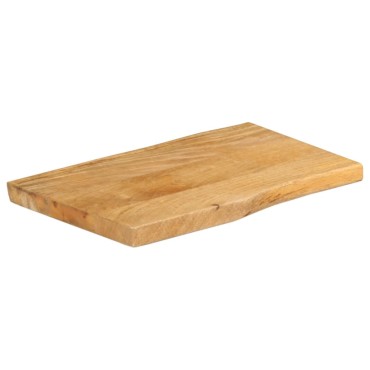 vidaXL Επιφάνεια Τραπεζιού 60x40x3,8cm Live Edge Μασίφ Ξύλο Μάνγκο 1 τεμ.