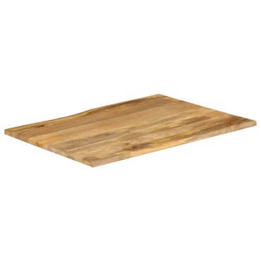 vidaXL Επιφάνεια Τραπεζιού 90x80x2,5cm Live Edge Μασίφ Ξύλο Μάνγκο 1 τεμ.