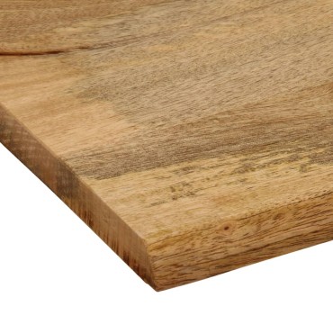 vidaXL Επιφάνεια Τραπεζιού 90x80x2,5cm Live Edge Μασίφ Ξύλο Μάνγκο 1 τεμ.