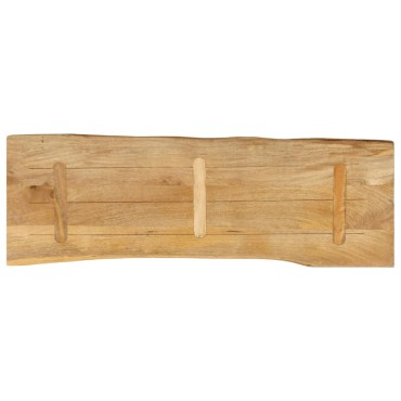 vidaXL Επιφάνεια Τραπεζιού 140x40x3,8cm Live Edge Μασίφ Ξύλο Μάνγκο 1 τεμ.