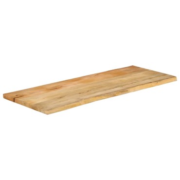 vidaXL Επιφάνεια Τραπεζιού 140x60x2,5cm Live Edge Μασίφ Ξύλο Μάνγκο 1 τεμ.