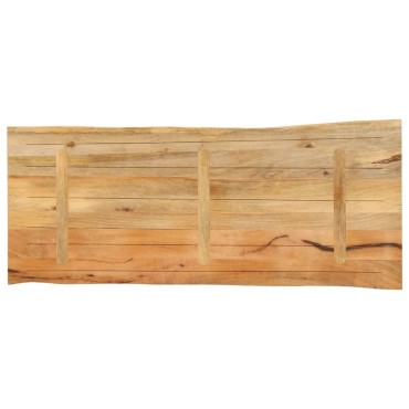 vidaXL Επιφάνεια Τραπεζιού 140x60x2,5cm Live Edge Μασίφ Ξύλο Μάνγκο 1 τεμ.