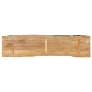 vidaXL Επιφάνεια Τραπεζιού 180x40x3,8cm Live Edge Μασίφ Ξύλο Μάνγκο 1 τεμ.