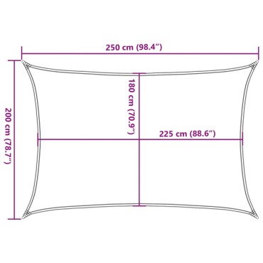 vidaXL Πανί Σκίασης Μπλε 2 x 2,5 μ. 160 γρ./μ² από HDPE