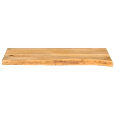 vidaXL Επιφάνεια Τραπεζιού 90x40x2,5cm Live Edge Μασίφ Ξύλο Μάνγκο 1 τεμ.