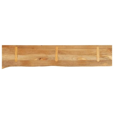 vidaXL Επιφάνεια Τραπεζιού 160x40x2,5cm Live Edge Μασίφ Ξύλο Μάνγκο 1 τεμ.