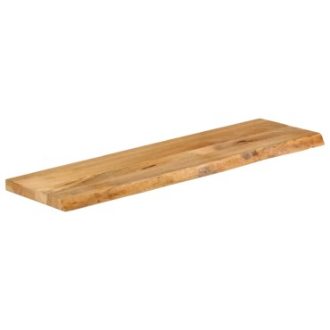 vidaXL Επιφάνεια Τραπεζιού 120x30x3,8cm Live Edge Μασίφ Ξύλο Μάνγκο 1 τεμ.