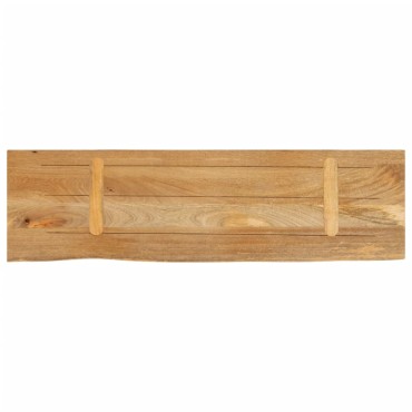 vidaXL Επιφάνεια Τραπεζιού 120x30x3,8cm Live Edge Μασίφ Ξύλο Μάνγκο 1 τεμ.