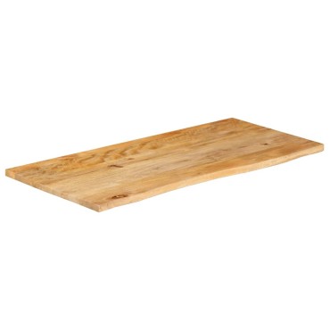 vidaXL Επιφάνεια Τραπεζιού 120x60x2,5cm Live Edge Μασίφ Ξύλο Μάνγκο 1 τεμ.