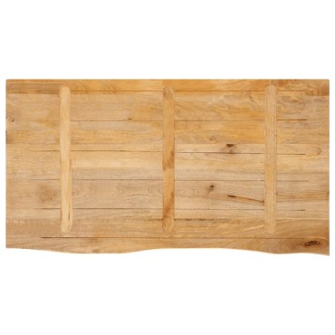 vidaXL Επιφάνεια Τραπεζιού 120x60x2,5cm Live Edge Μασίφ Ξύλο Μάνγκο 1 τεμ.