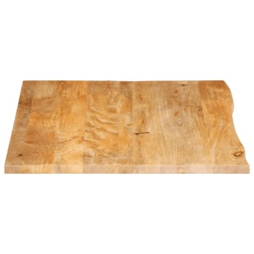 vidaXL Επιφάνεια Τραπεζιού 110x80x2,5cm Live Edge Μασίφ Ξύλο Μάνγκο 1 τεμ.