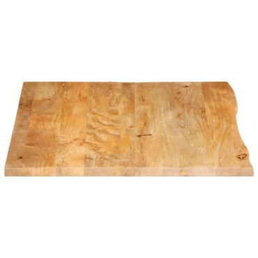 vidaXL Επιφάνεια Τραπεζιού 90x80x3,8cm Live Edge Μασίφ Ξύλο Μάνγκο 1 τεμ.