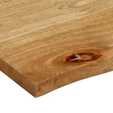 vidaXL Επιφάνεια Τραπεζιού 90x80x3,8cm Live Edge Μασίφ Ξύλο Μάνγκο 1 τεμ.