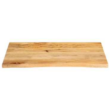 vidaXL Επιφάνεια Τραπεζιού 90x60x2,5cm Live Edge Μασίφ Ξύλο Μάνγκο 1 τεμ.