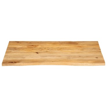 vidaXL Επιφάνεια Τραπεζιού 110x80x3,8cm Live Edge Μασίφ Ξύλο Μάνγκο 1 τεμ.