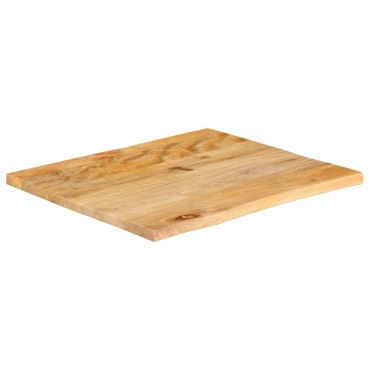 vidaXL Επιφάνεια Τραπεζιού 60x60x3,8cm Live Edge Μασίφ Ξύλο Μάνγκο 1 τεμ.