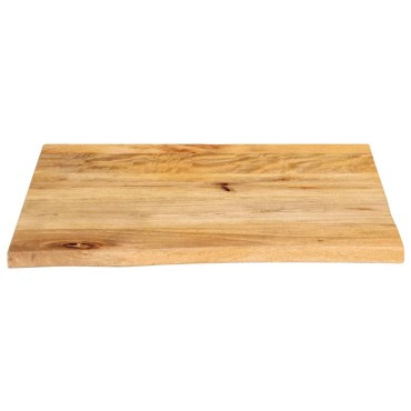 vidaXL Επιφάνεια Τραπεζιού 60x60x3,8cm Live Edge Μασίφ Ξύλο Μάνγκο 1 τεμ.