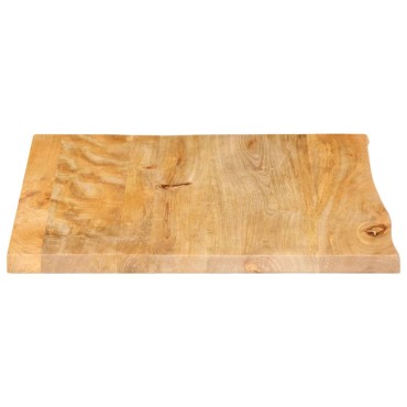 vidaXL Επιφάνεια Τραπεζιού 60x60x3,8cm Live Edge Μασίφ Ξύλο Μάνγκο 1 τεμ.